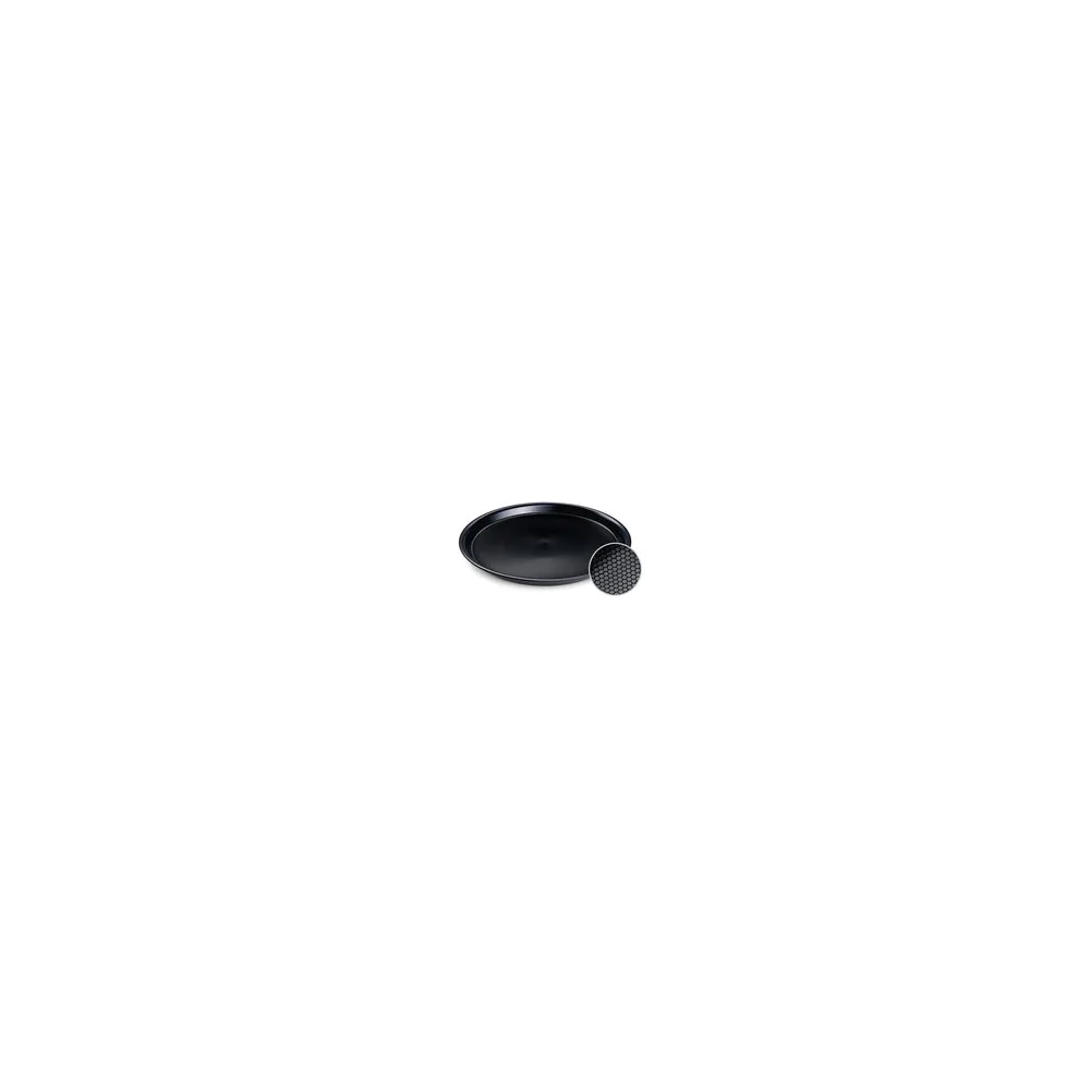 Gastro Serviertablett rutschfest rund schwarz O37 x 3 cm