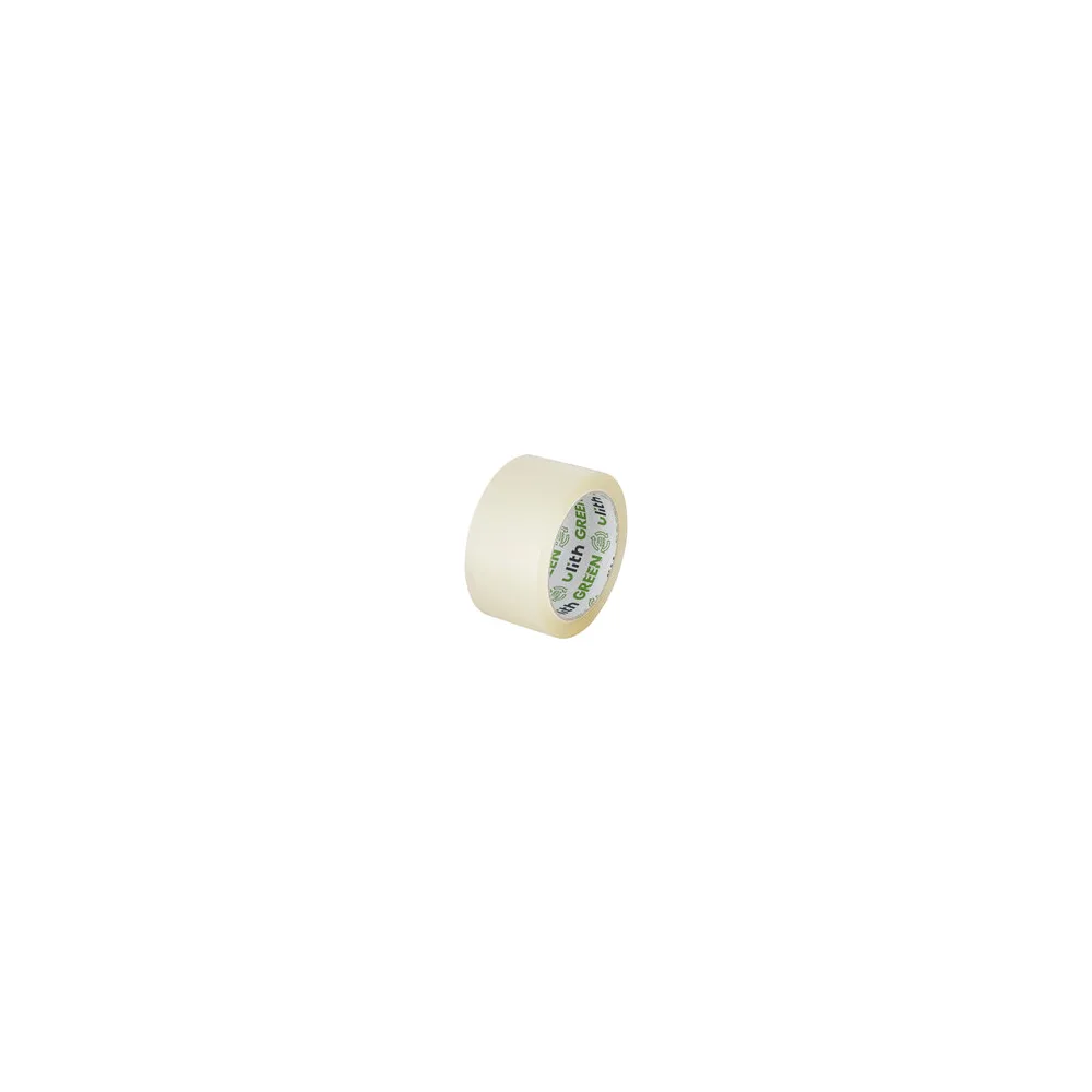 ULITH GREEN Packband Klebeband 50mmx66m mit Recyclinganteil & leise, transparent