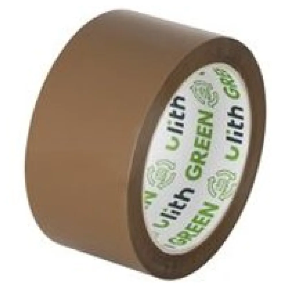 ULITH GREEN Packband Klebeband 50mmx66m mit Recyclinganteil & leise, braun – Bild 3