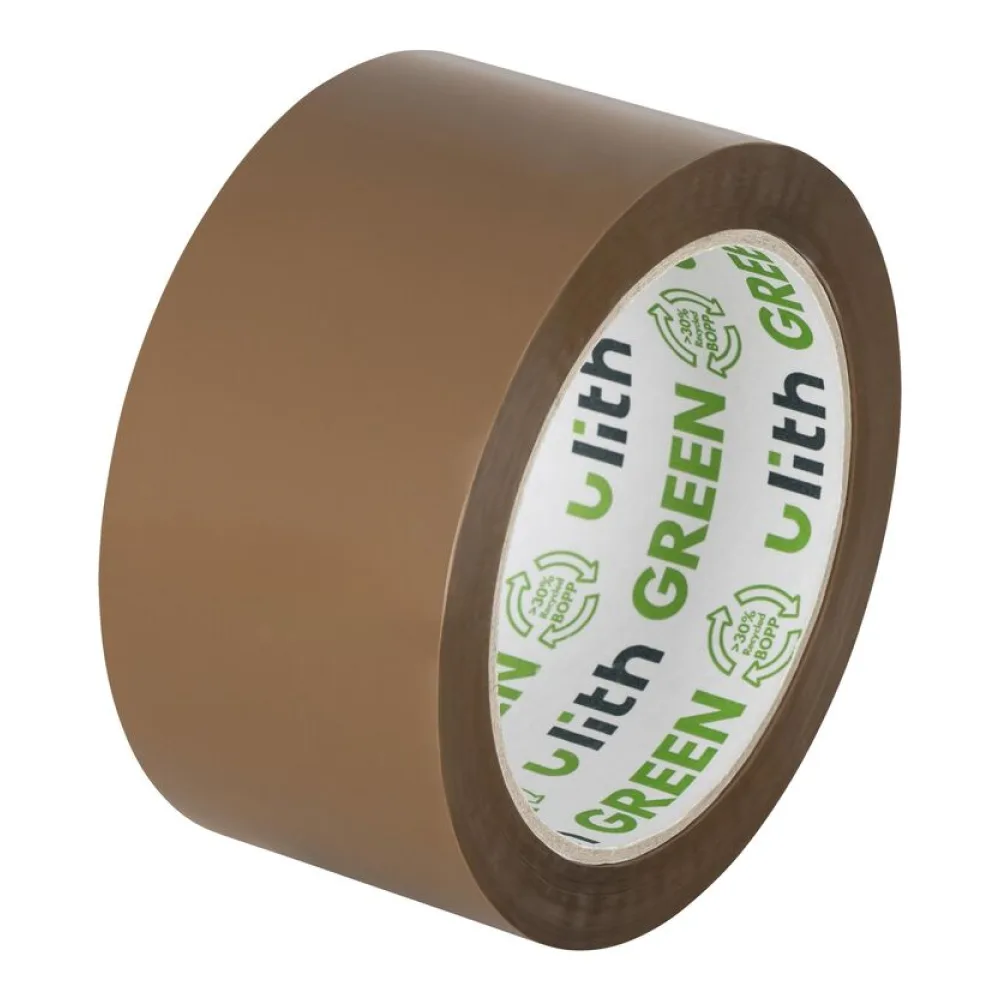 ULITH GREEN Packband Klebeband 50mmx66m mit Recyclinganteil & leise, braun – Bild 2
