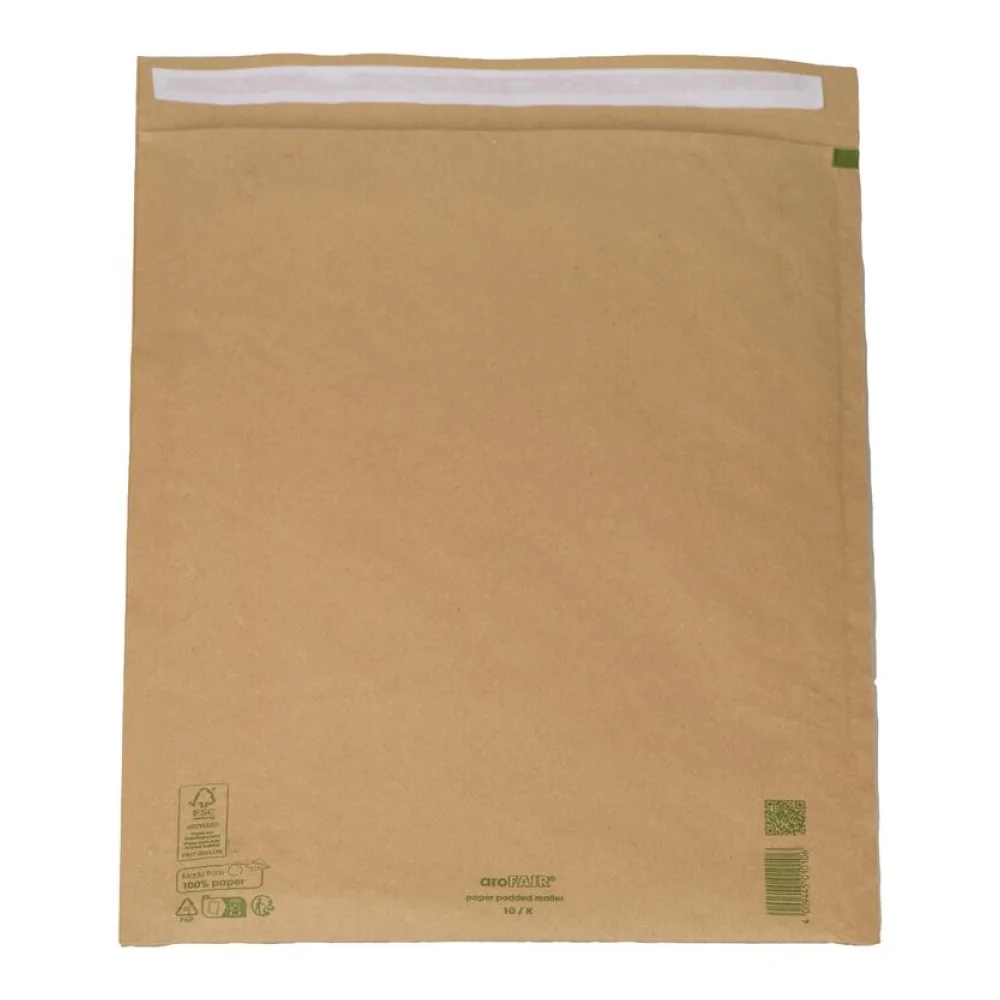 AROFAIR Papierpolstertaschen 370x480+50mm 100% Recycling, Ersatz für Luftpolstertaschen – Bild 2