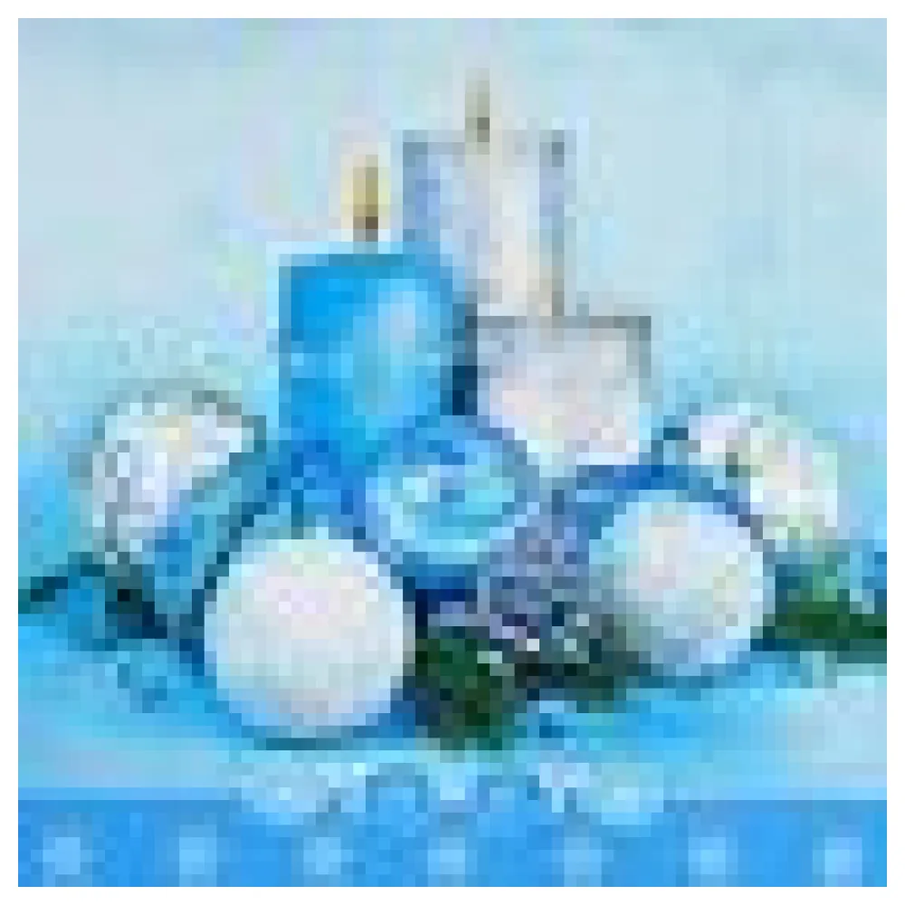 Weihnachtsservietten 3-lagig 33 x 33 cm blaue Kerzen und Kugeln, 20 Stk. – Bild 4