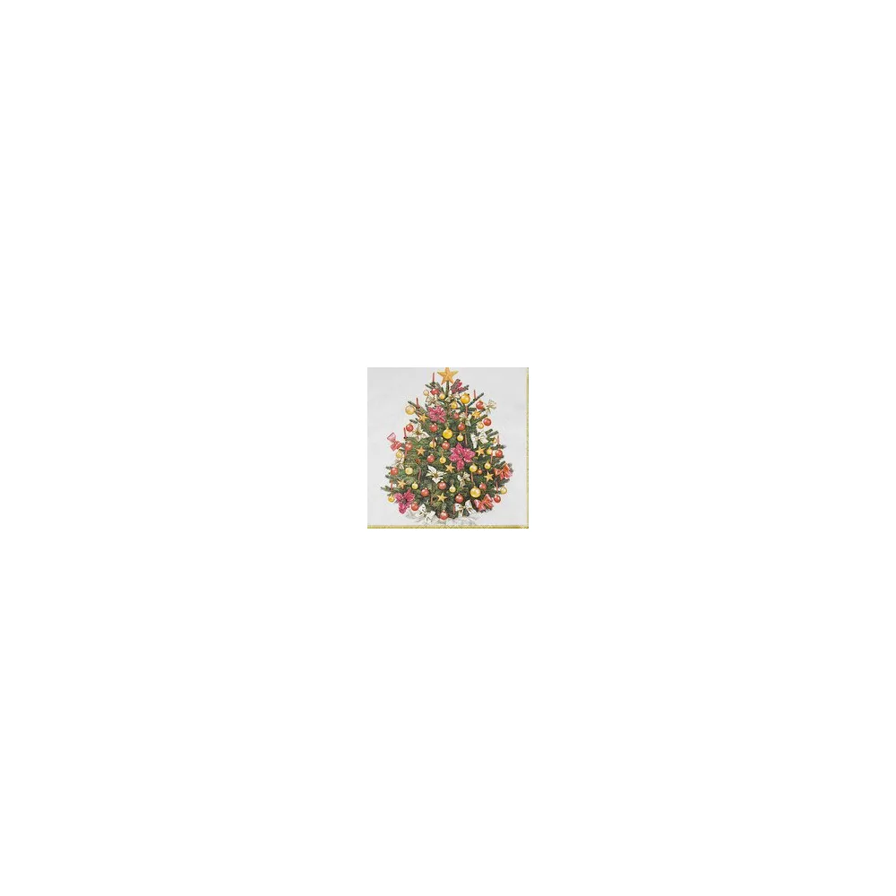 Weihnachtsservietten 3-lagig 33 x 33 cm Weihnachtsbaum, 20 Stk.