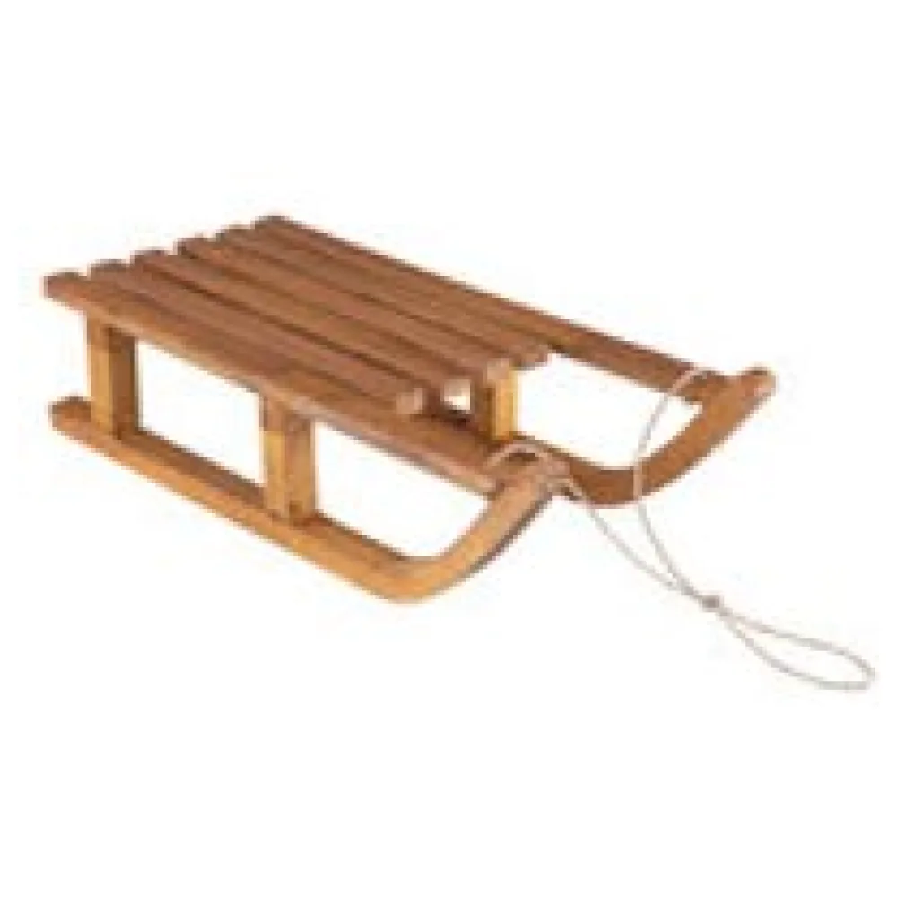 Schlitten aus Holz, Deko zum Hängen braun 38cm – Bild 3