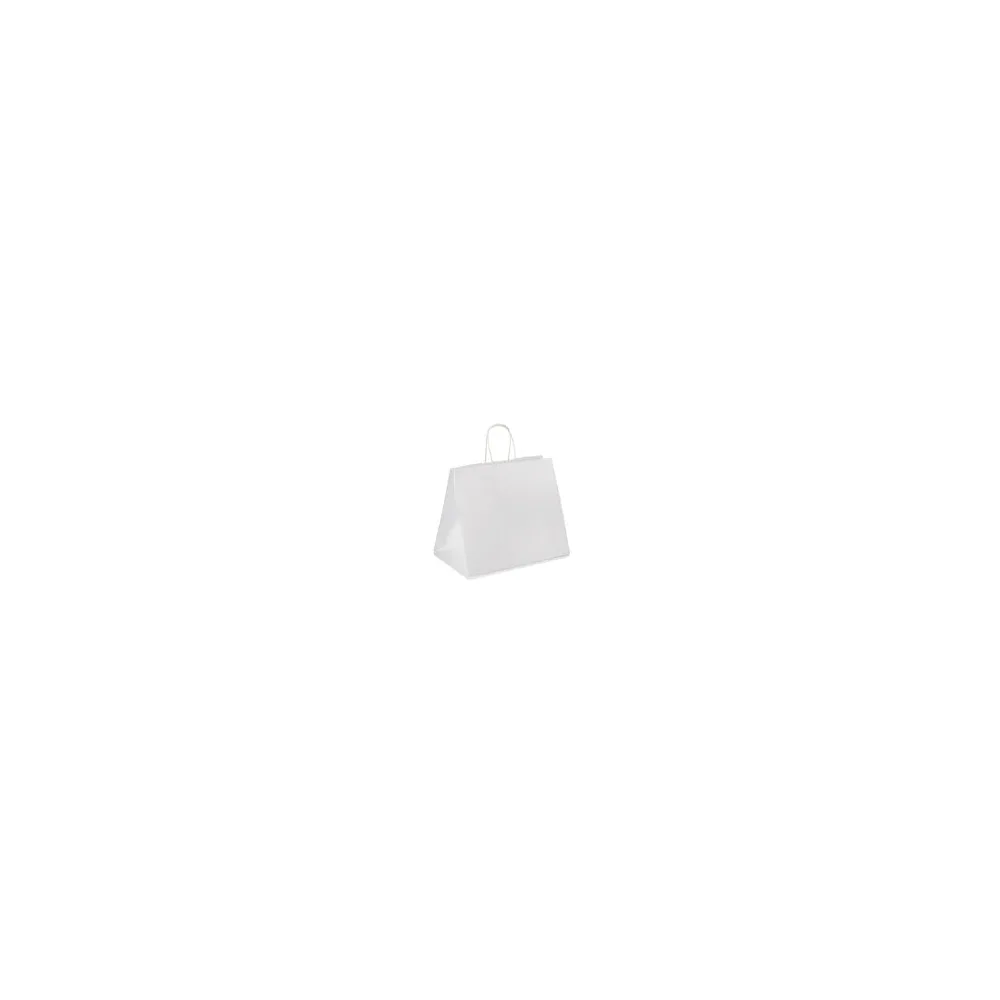 Papiertragetaschen mit Kordelhenkeln Kordeltaschen 320 + 215 x 270mm 80g weiß