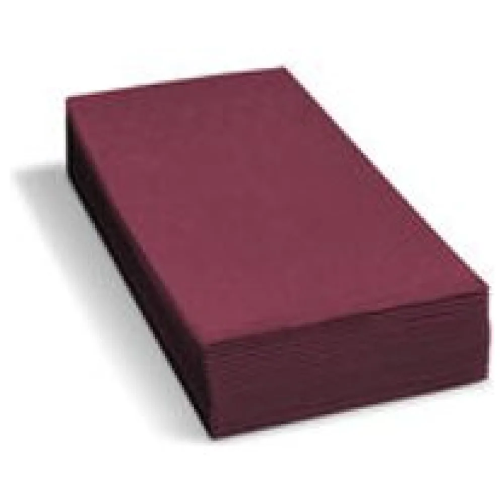 Servietten 33 x 33 cm 1/8 -Kopffalz, 2-lagig bordeaux, 250 Stk. – Bild 3