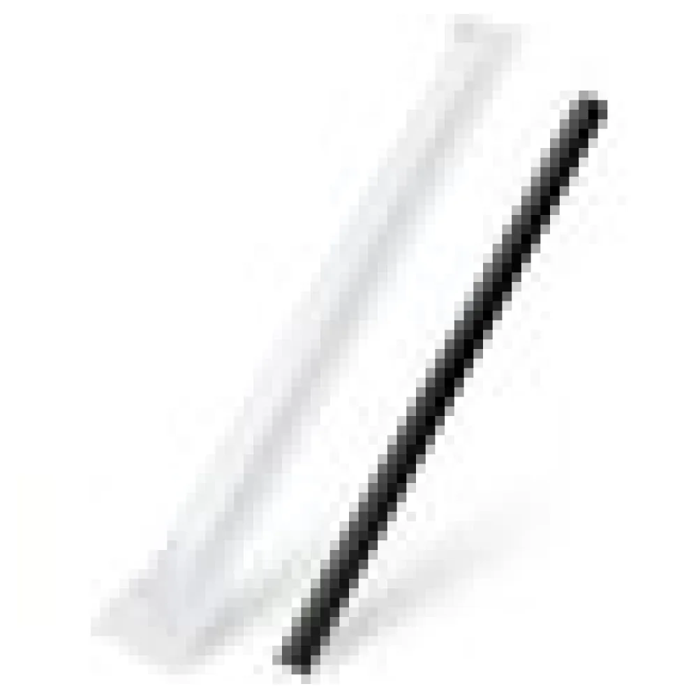 Papiertrinkhalme für BUBBLE TEA JUMBO schwarz, einzeln gehüllt 21cm O12 mm, 100 Stk. – Bild 4