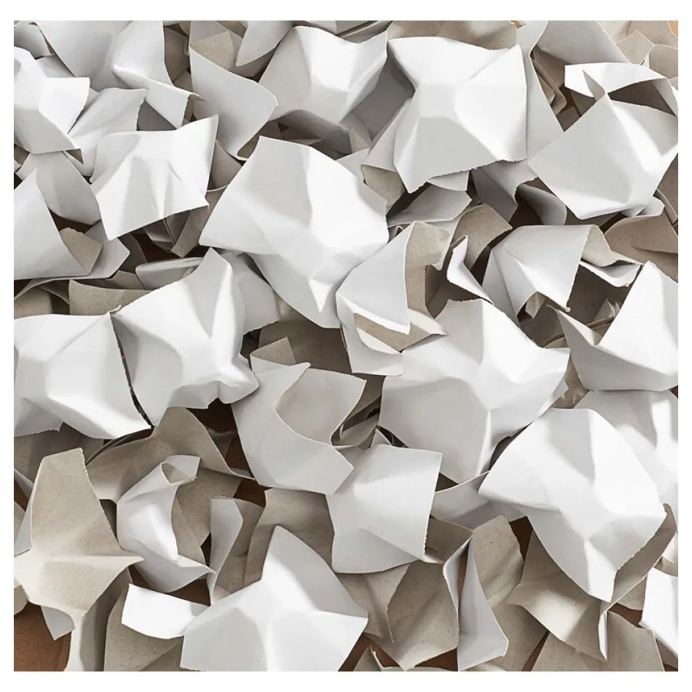 DECOFILL dekorative Papier-Verpackungschips Polsterchips, weiß beidseitig, 400 Liter – Bild 2