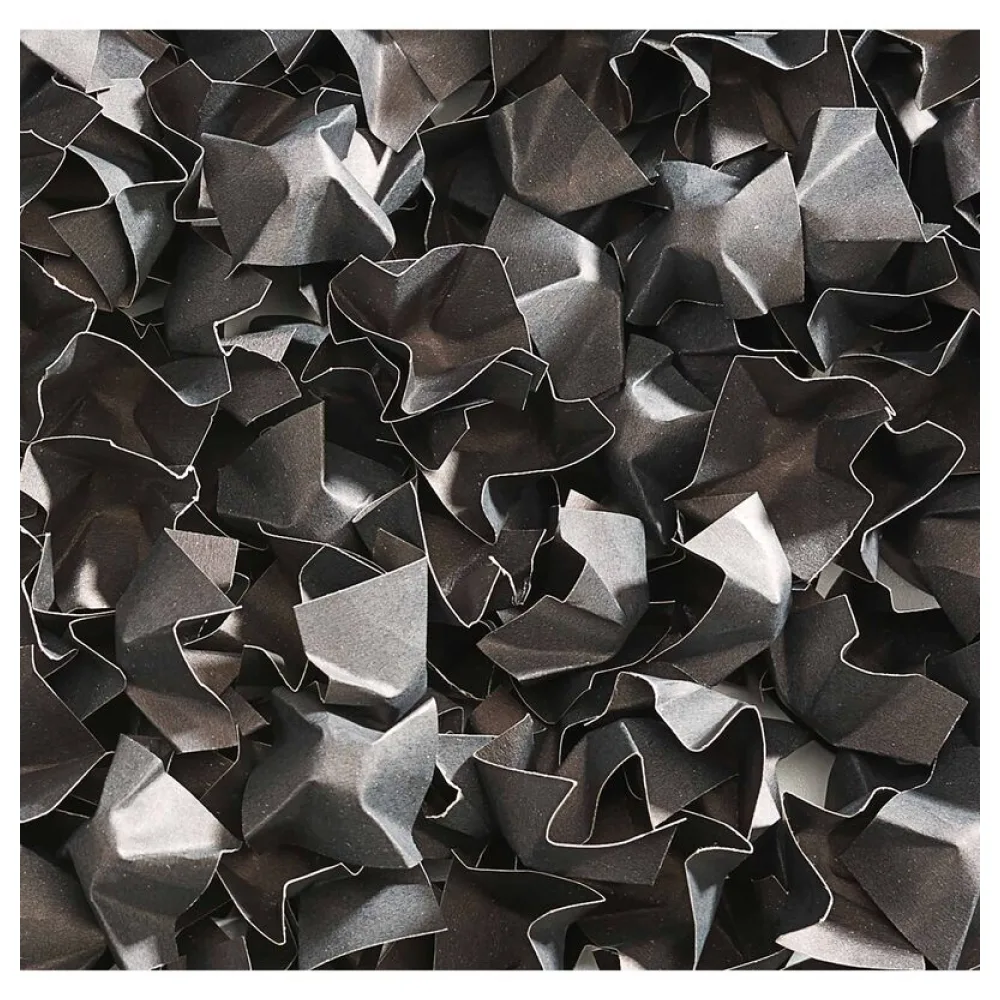 DECOFILL dekorative Papier-Verpackungschips Polsterchips, schwarz beidseitig, 400 Liter – Bild 2