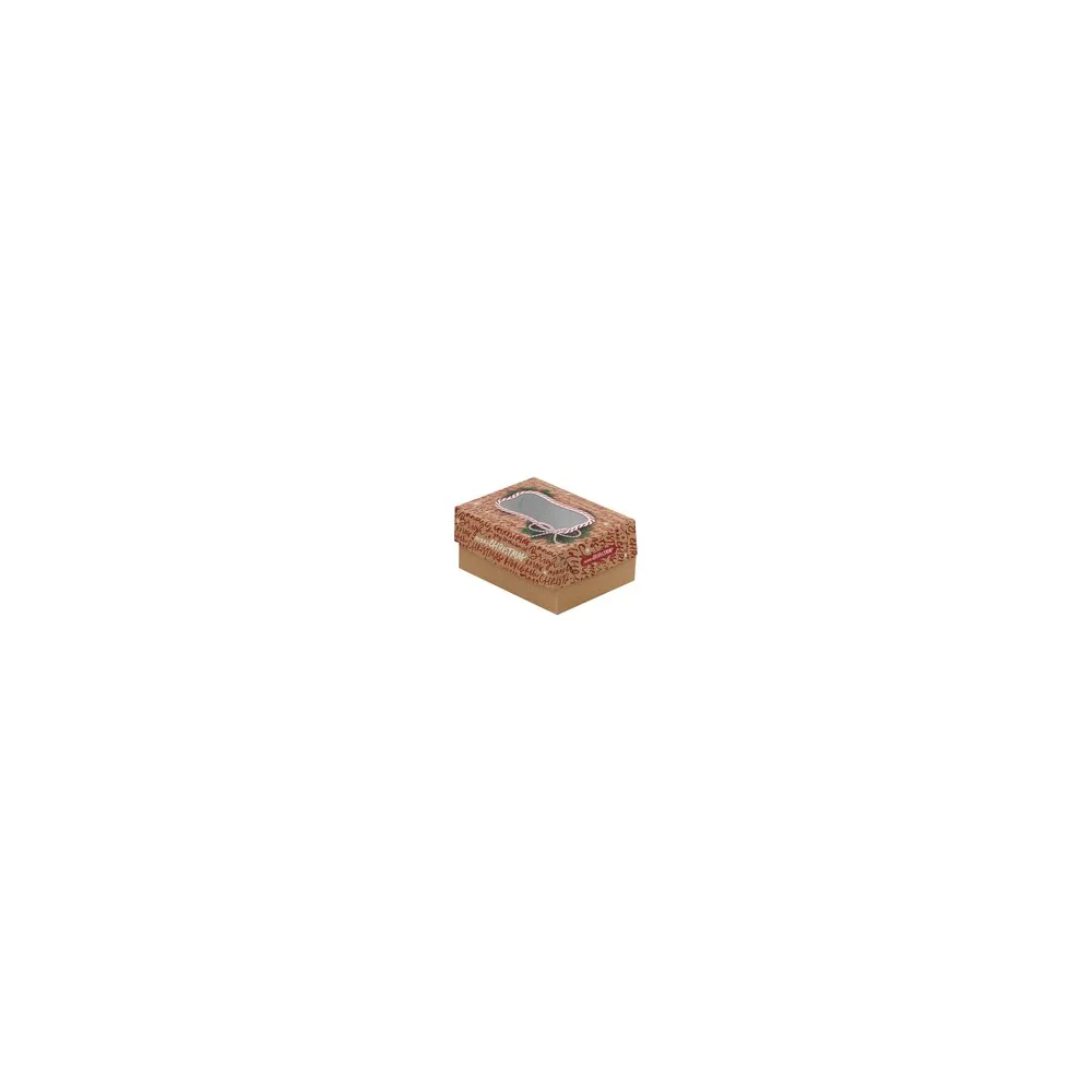 Keksbox Gebäckkarton mit PET Beschichtung & Sichtfenster "Weihnachten" 170x126x78mm, 162 Stk.