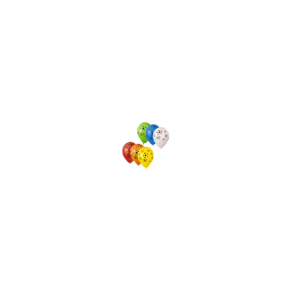 Luftballons "Fußball", bunt, O30cm, 12 Stk.