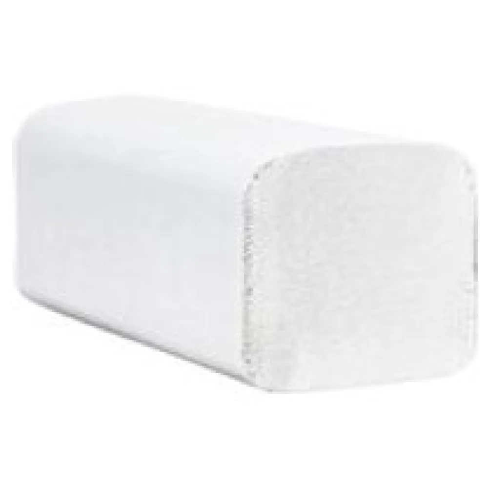 EcoLine Falthandtücher V-Falz hochweiß 24x22cm 2-lagig 20 x 200 Stück = 4000 Stk. – Bild 3