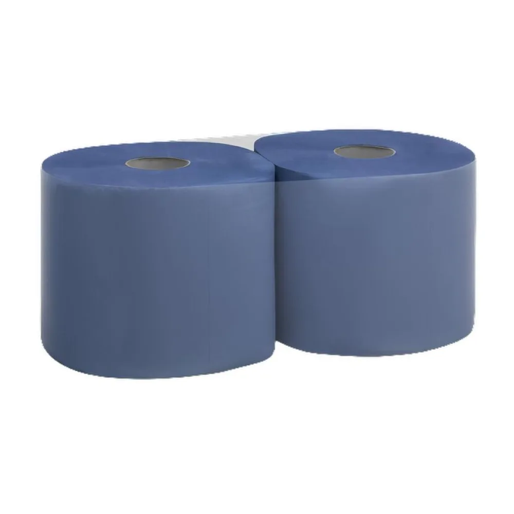 Putzpapier 2-lagig 22x36cm blau, 2 Rollen je 500 Blatt – Bild 2