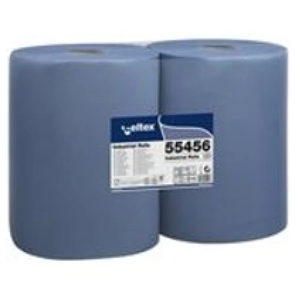 Putzpapier 2-lagig 36x36cm blau, 2 Rollen je 500 Blatt – Bild 3