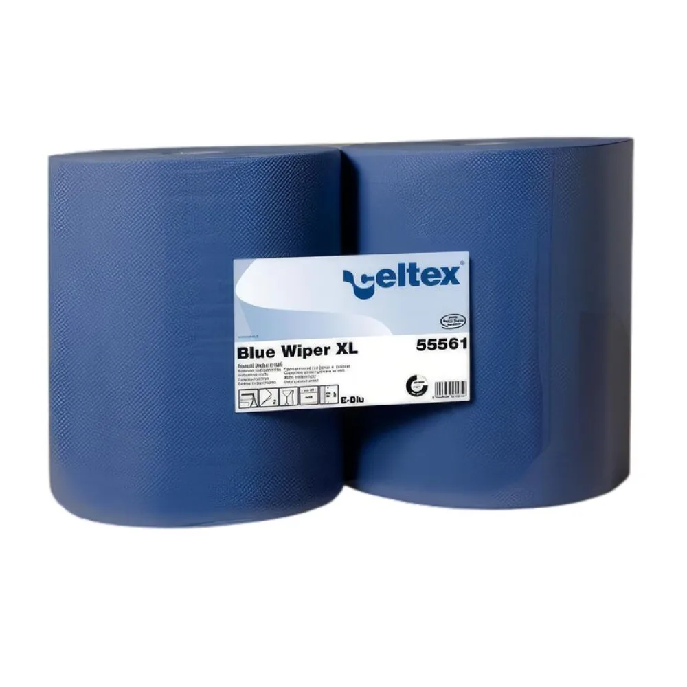 Putzpapier 2-lagig 36 x 36 cm blau , 2 Rollen je 1000 Blatt – Bild 2
