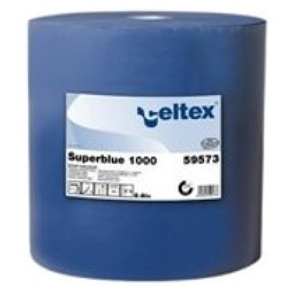 Putzpapier 3-lagig 36x36 cm blau, 1000 Blatt auf Rolle – Bild 3