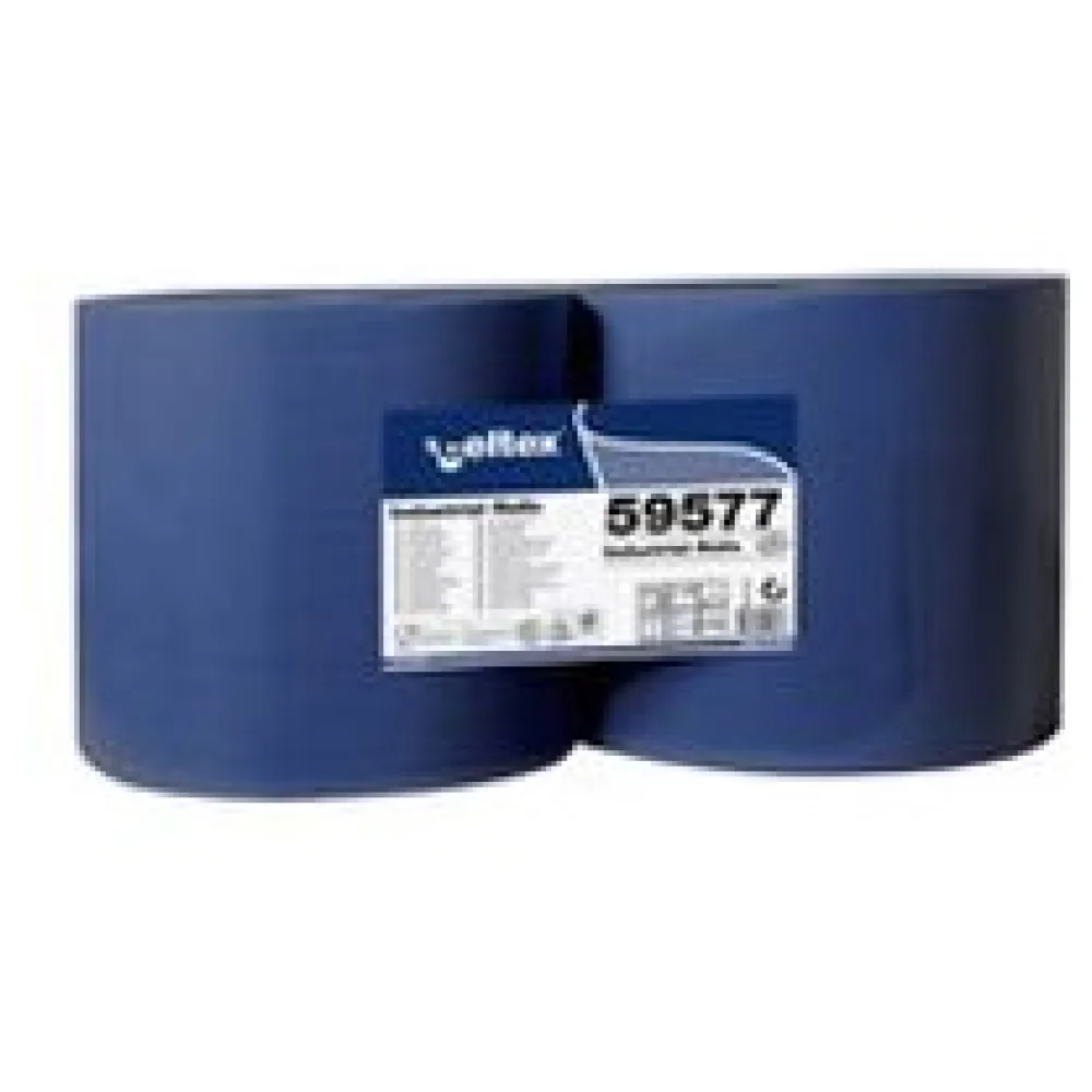 Putzpapier 3-lagig 22x36 cm blau, 2 Rollen je 1000 Blatt – Bild 3