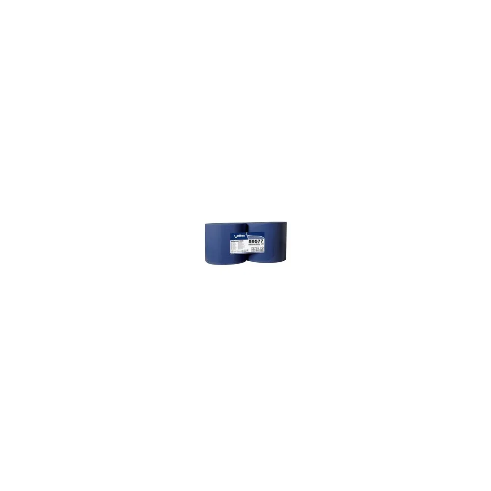 Putzpapier 3-lagig 22x36 cm blau, 2 Rollen je 1000 Blatt