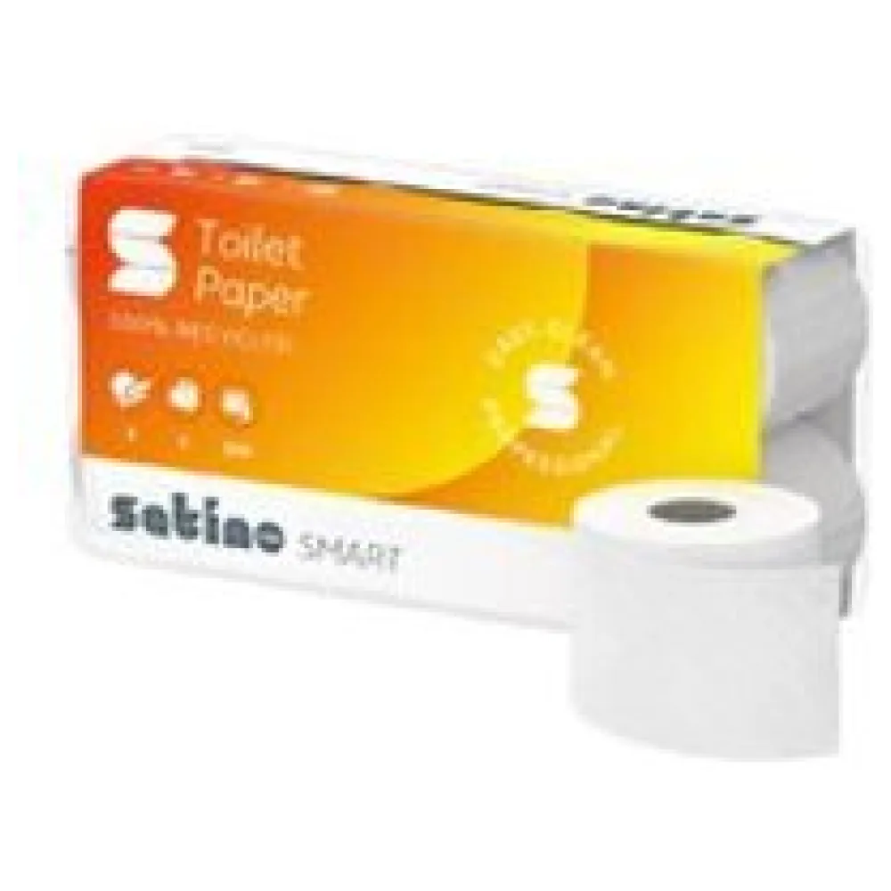 Smart Toilettenpapier 2-lagig recycling weiß System MT1, 64 Rollen je 250 Blatt – Bild 3