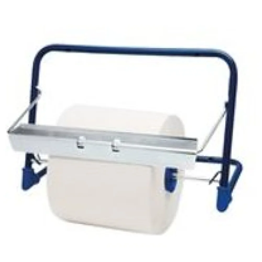 Putzpapierspender Wandhalter blau 500x264x375mm bis max. 40cm Rollen – Bild 3