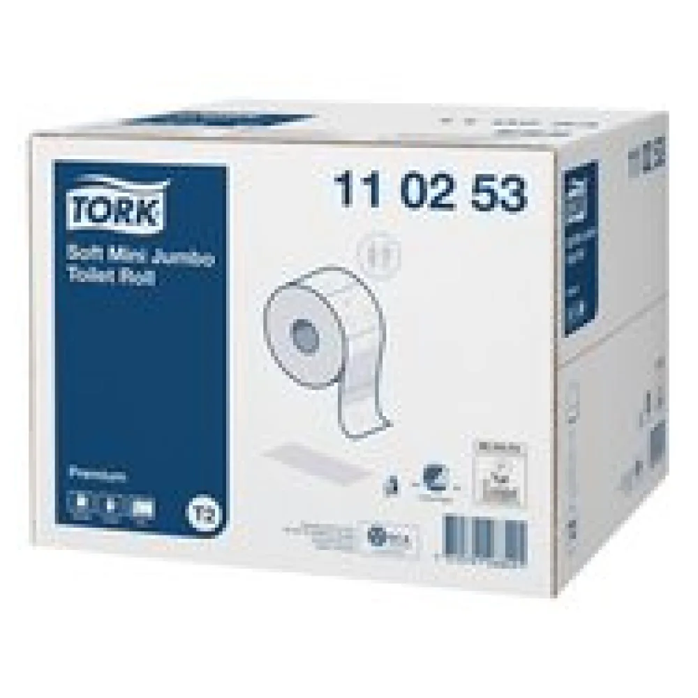 Mini Jumbo Toilettenpapier Zellstoff Mix Premium 2-lagig, 12 Rollen je 170m
