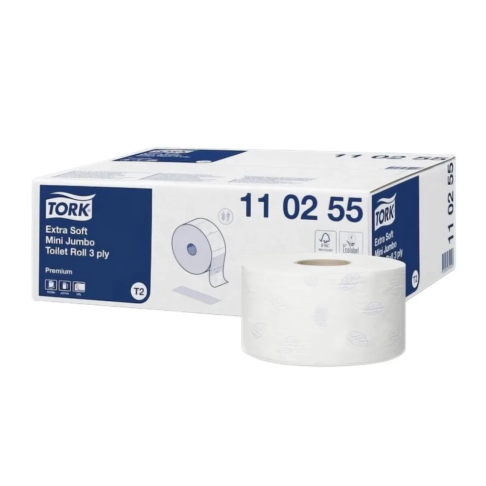 Mini Jumbo Toilettenpapier Recycling Premium 3-lagig, 12 Rollen je 120m – Bild 2