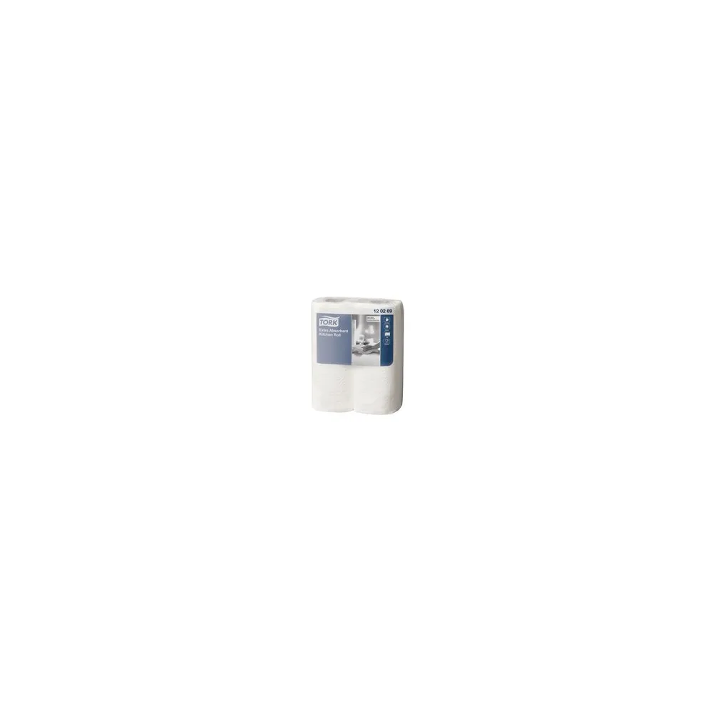Küchenrolle 2-lagig Zellstoff 64 Blatt hochweiß 23 x 24 cm 12x2 Rollen=24 Rollen