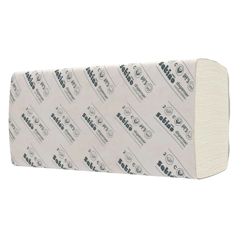 Comfort Falthandtuch, System PT3, 25x32cm, 2-lagig 24 x 128 Stk= 3072 Stück -C-Falz – Bild 2