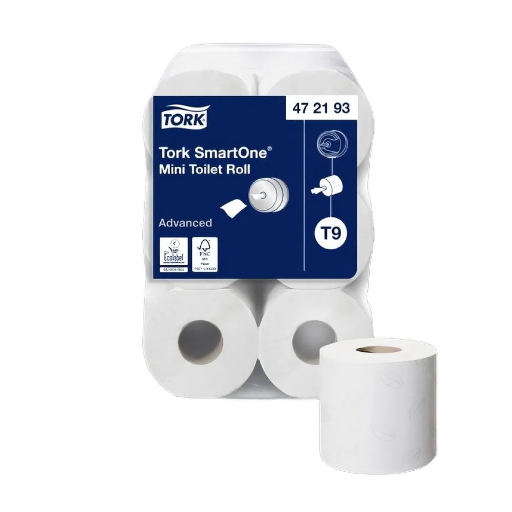 SmartOne Toilettenpapier weiss 2-lagig T9, 12 Rollen je 620 Blatt – Bild 2