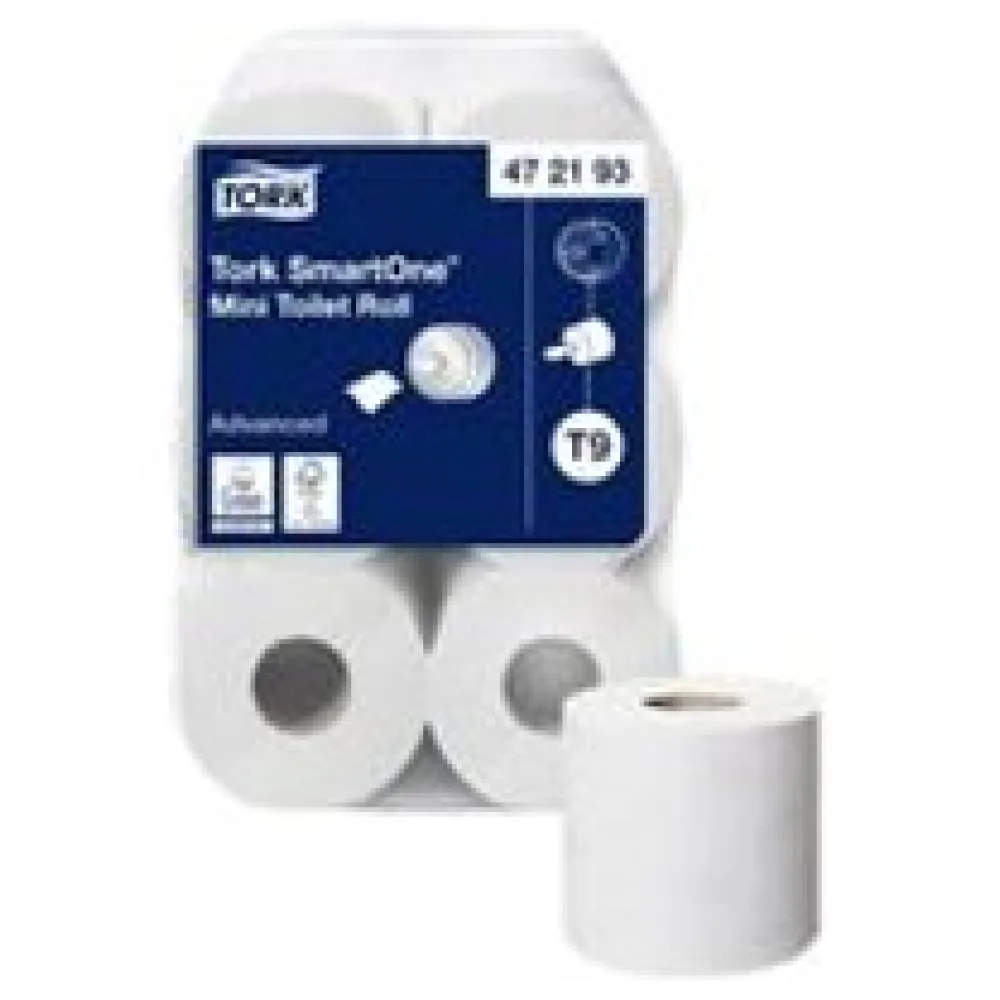 SmartOne Toilettenpapier weiss 2-lagig T9, 12 Rollen je 620 Blatt – Bild 3
