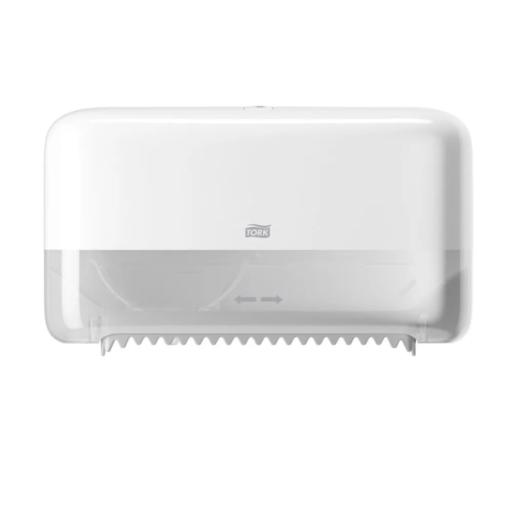 Spender für hülsenlosen Toilettenpapier T7 207x130x360mm, weiß – Bild 2