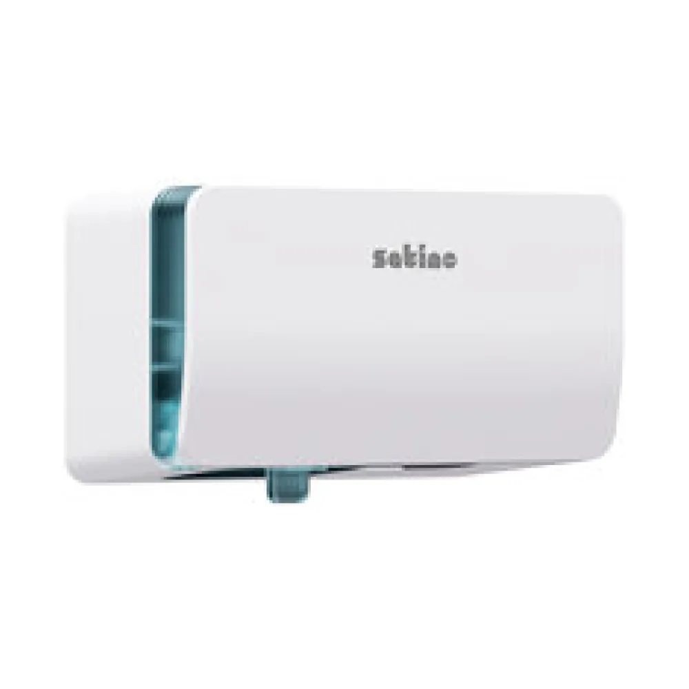 Hyginity Doppelrollen Toilettenpapierspender, System MT1, 30,1 cm ×15,9 cm × 18,6 cm, weiß