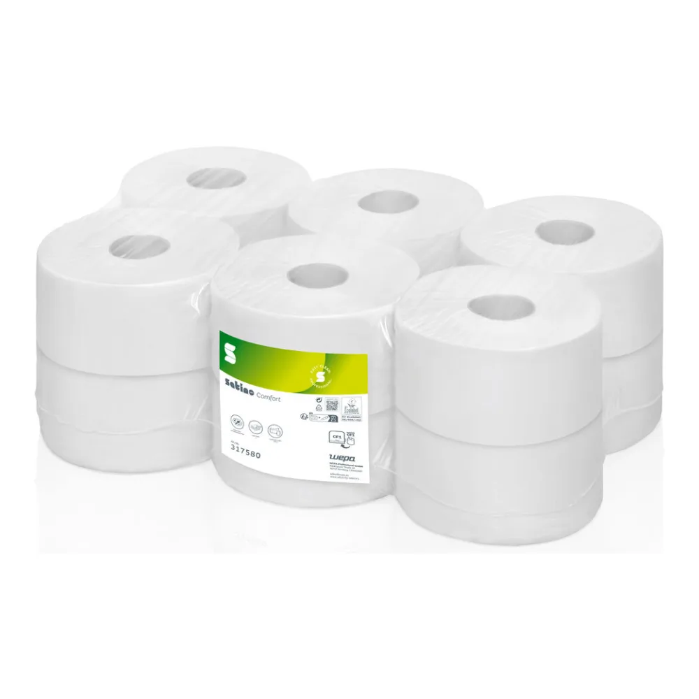 Comfort Toilettenpapier Innenabwicklung 2-lagig 12 Rollen je 720 Blatt CF2 kompatibel – Bild 2