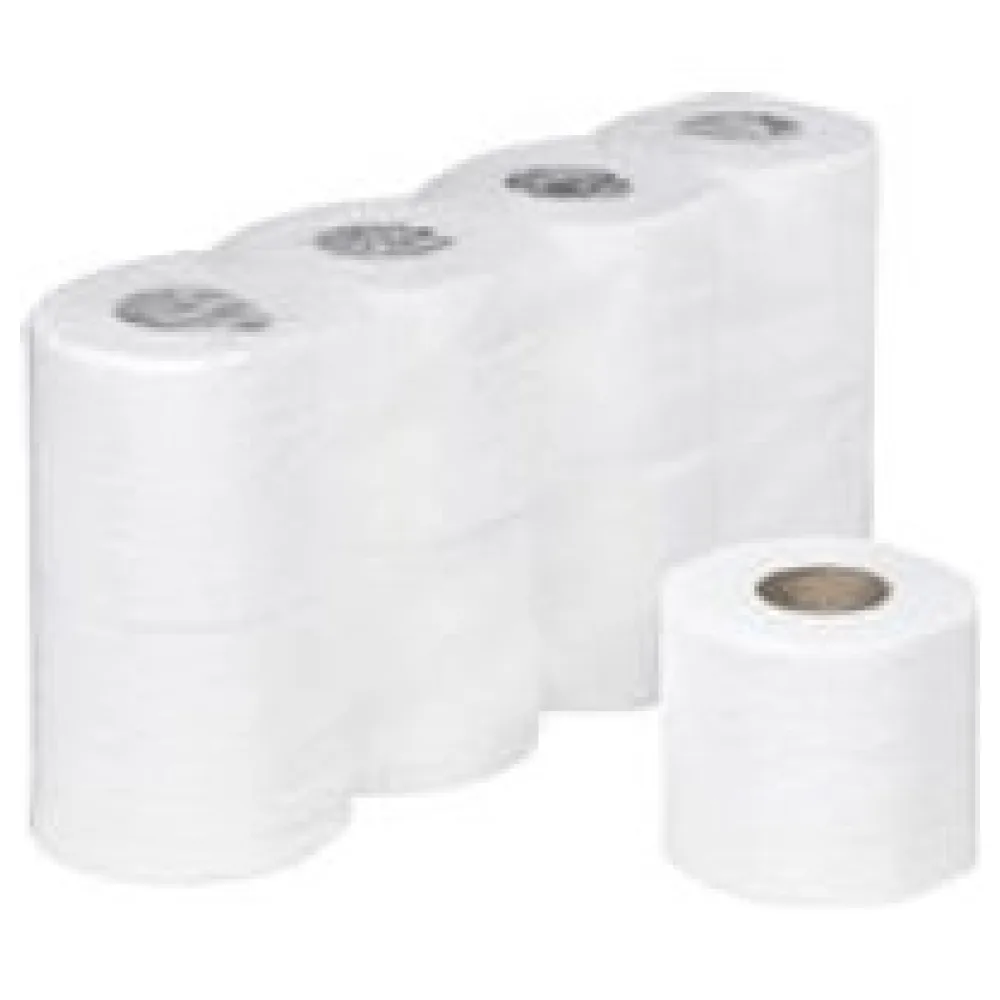 Ecoline Toilettenpapier 3-lagig aus Zellstoff 250 Blatt 9,6x11 cm, 56 Rollen – Bild 3