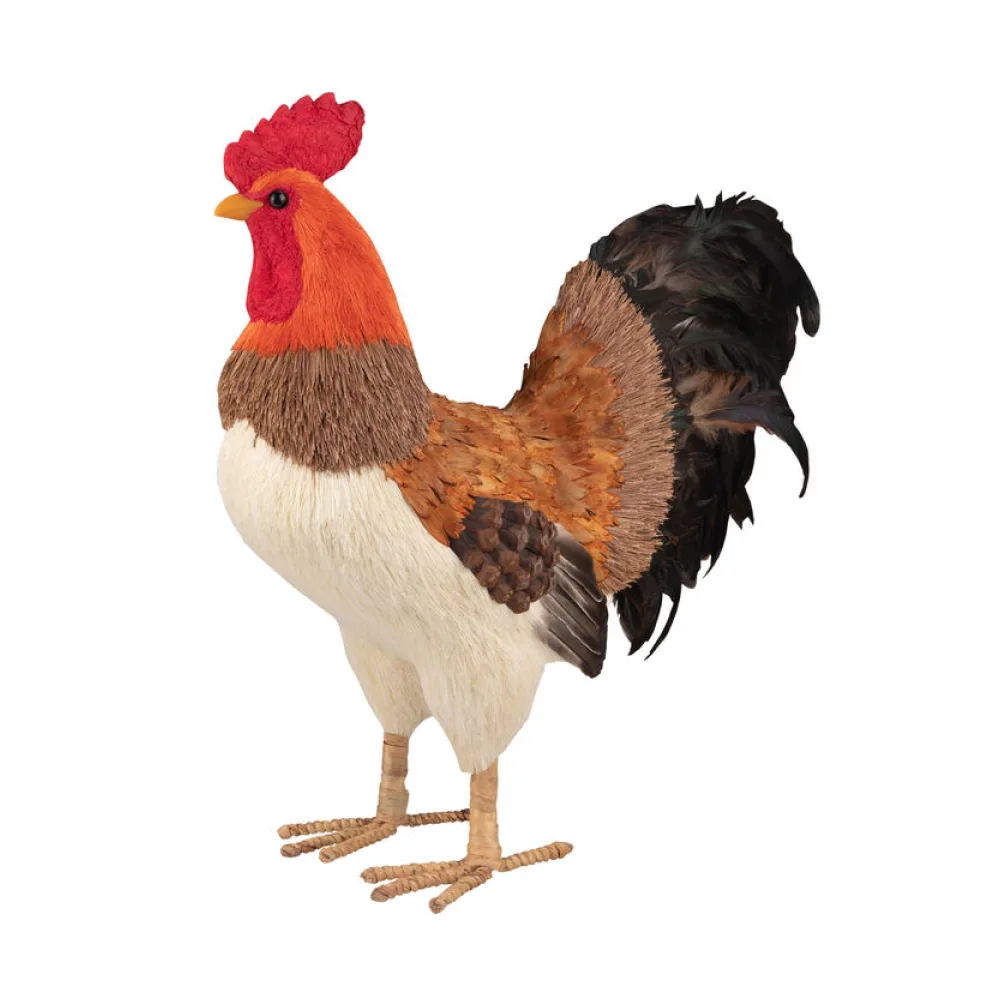 Hahn aus Naturmaterialien Ostern Osterdeko 54 cm – Bild 2