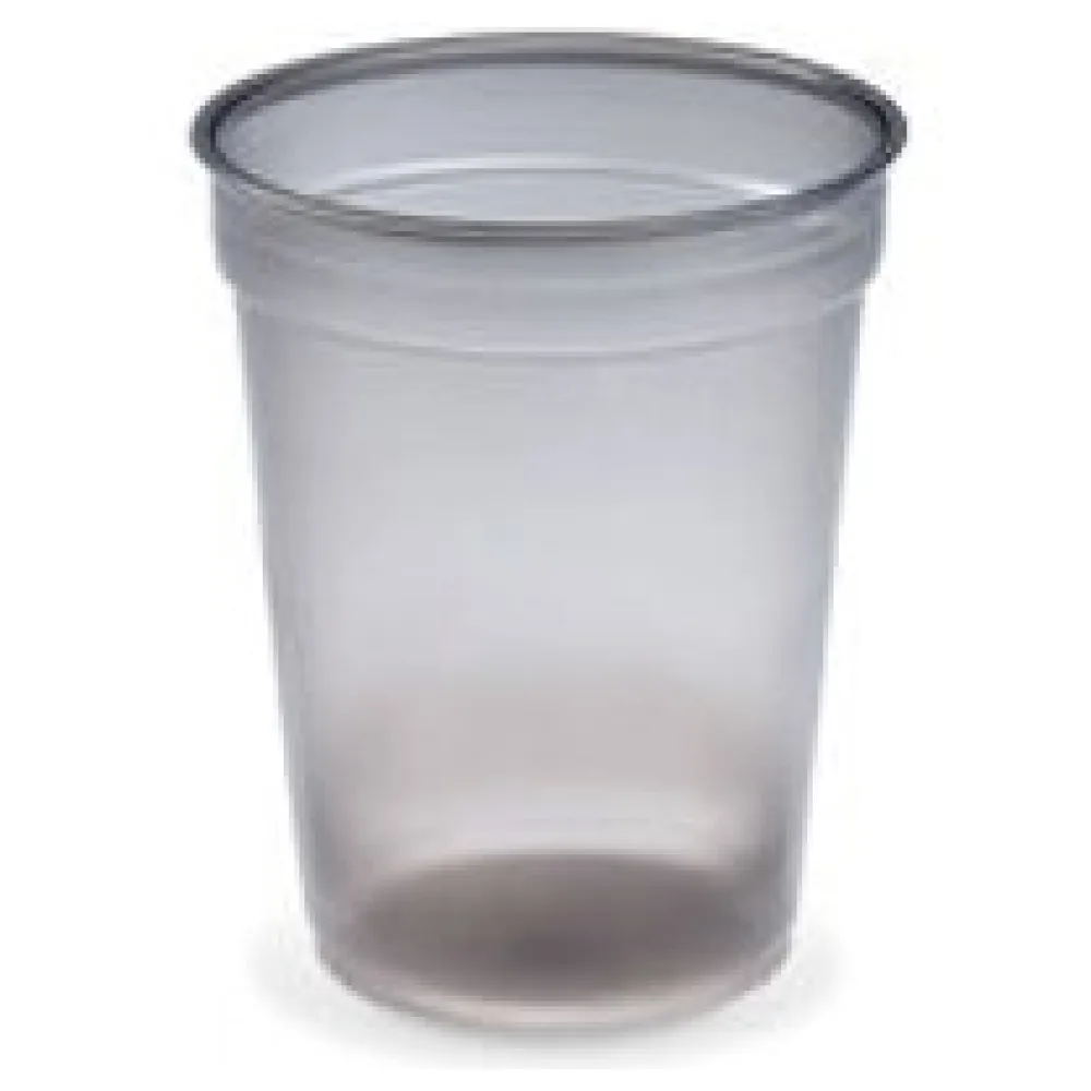 Mehrwegbecher Pfandbecher rauch-grau transparent PP Eichstrich 0,3l O78mm, 58 Stk. – Bild 3