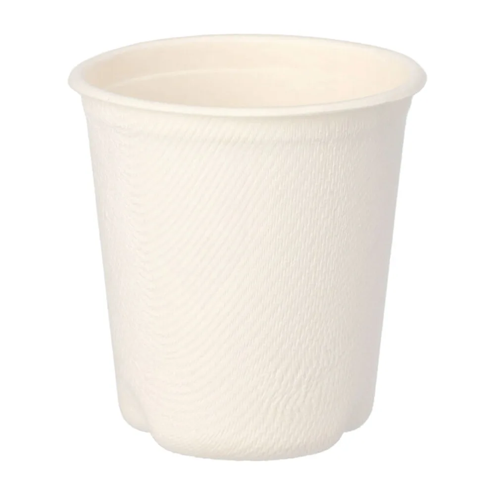 Heißgetränkebecher aus Zuckerrohr "pure" 100 ml, O 63mm, 50 Stk. – Bild 2