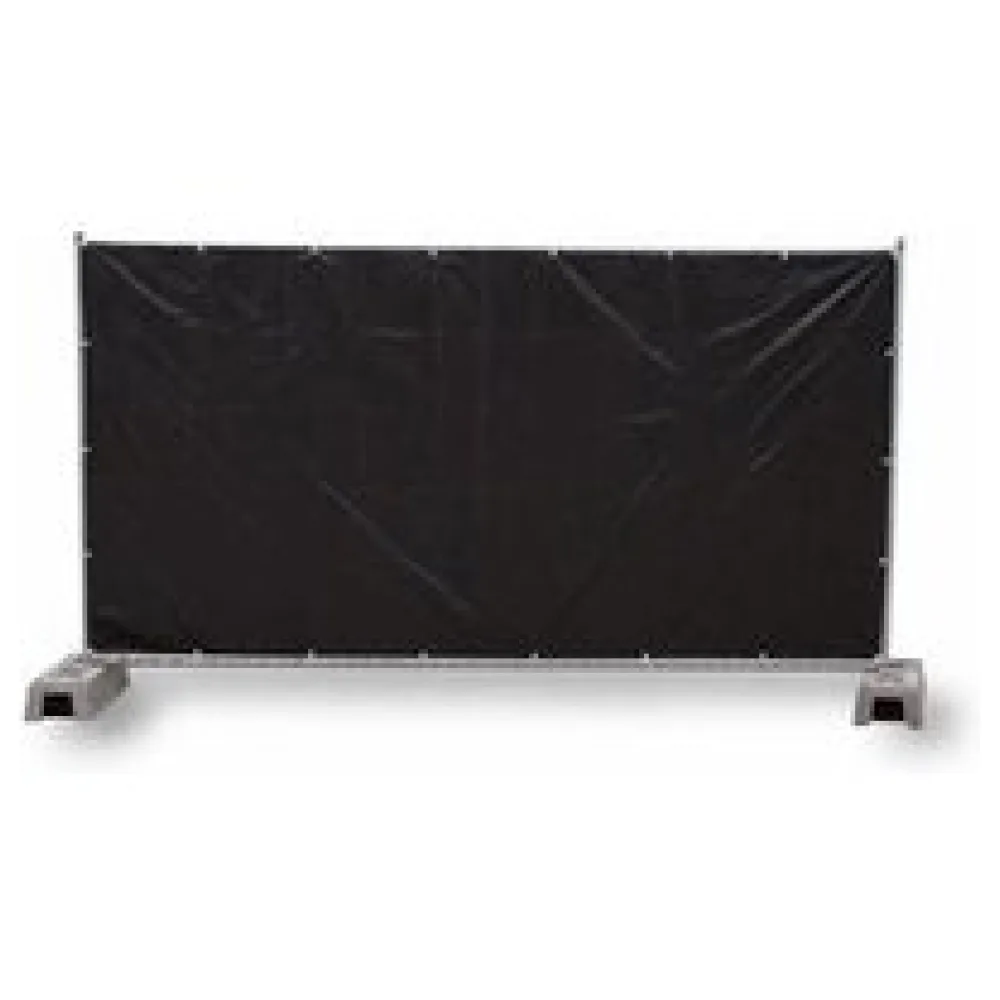 Bauzaunplane geöst 1,76 x 3,41 m 150 g/m2 schwarz – Bild 3