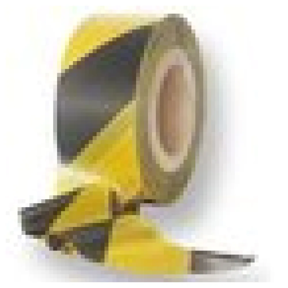 Absperrband STANDARD gelb schwarz gestreift 25 my 75 mm breit 500 m 100 % Rezyklat – Bild 4