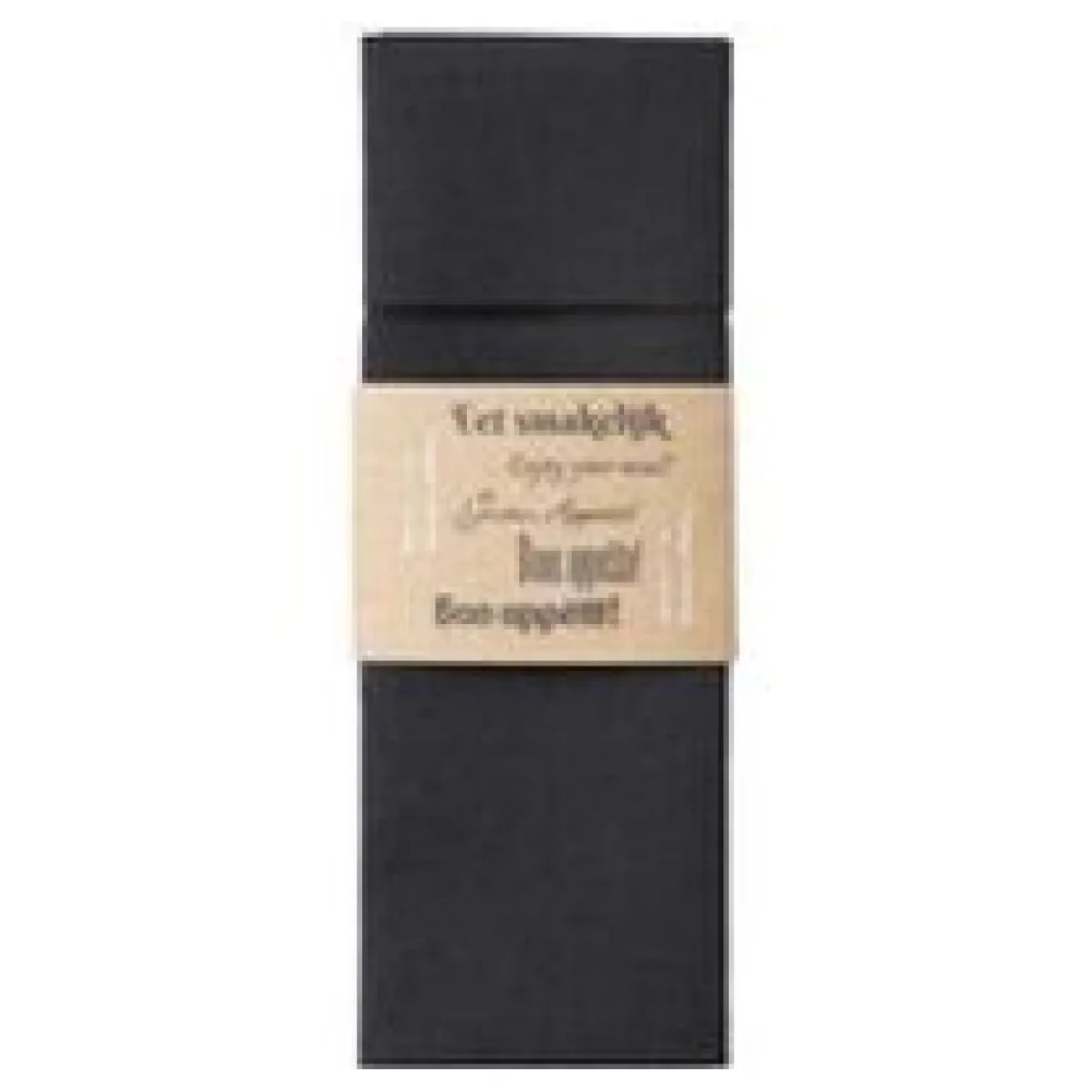 Pochetto Bestecktaschen schwarz mit Banderole "Guten Appetit" Airlaid 400x300 mm, 300 Stk. – Bild 3