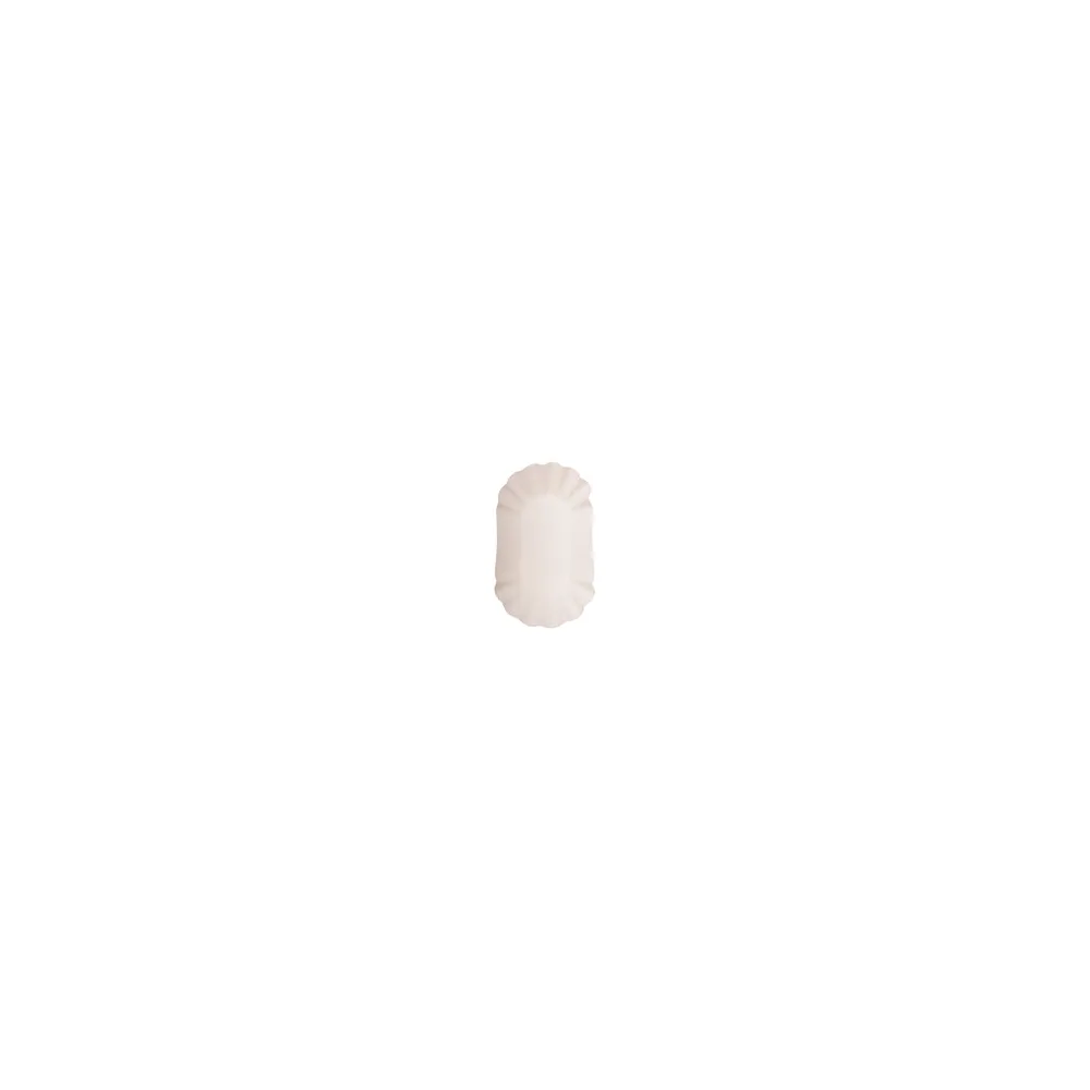 Schalen aus Pappe oval 10.5x17.5x3cm weiß, 250 Stk.