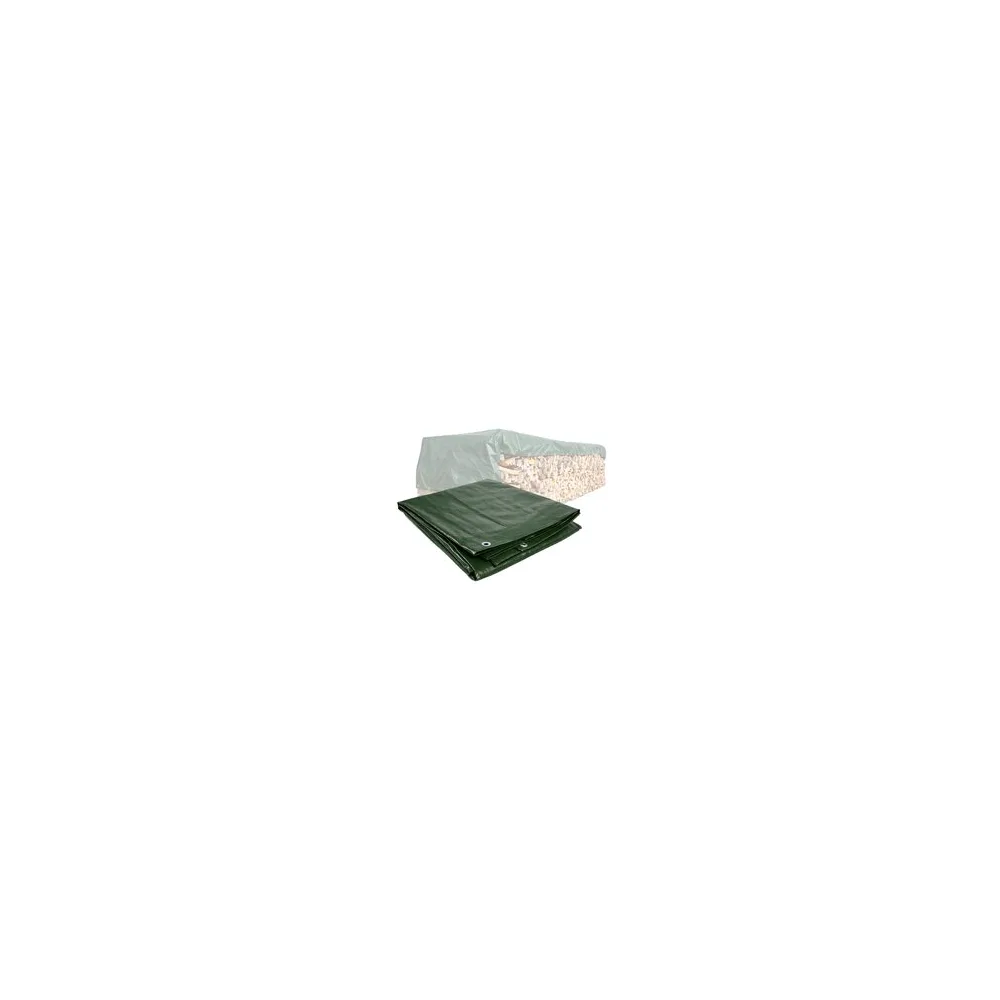 PolyTarp PE Holzabdeckplane Schutzplane 2,5 x 10m grün reißfest wasserdicht 210g/m2