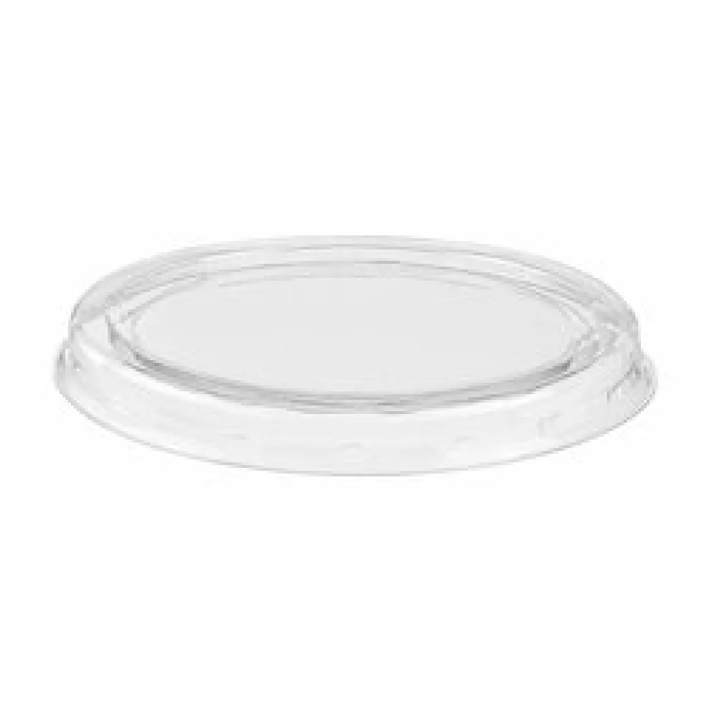 Deckel für Dressingbecher Dipschale 30ml 60ml aus PLA rund, 50 Stk.