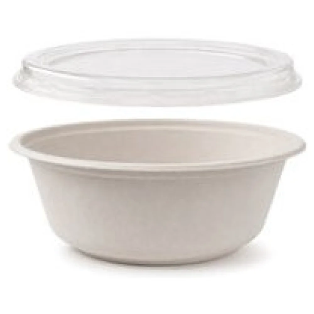 Dressingbecher Dipschale 30ml rund aus Bagasse Zuckerrohr kompostierbar inkl Deckel aus PLA, 150 Stk. – Bild 3