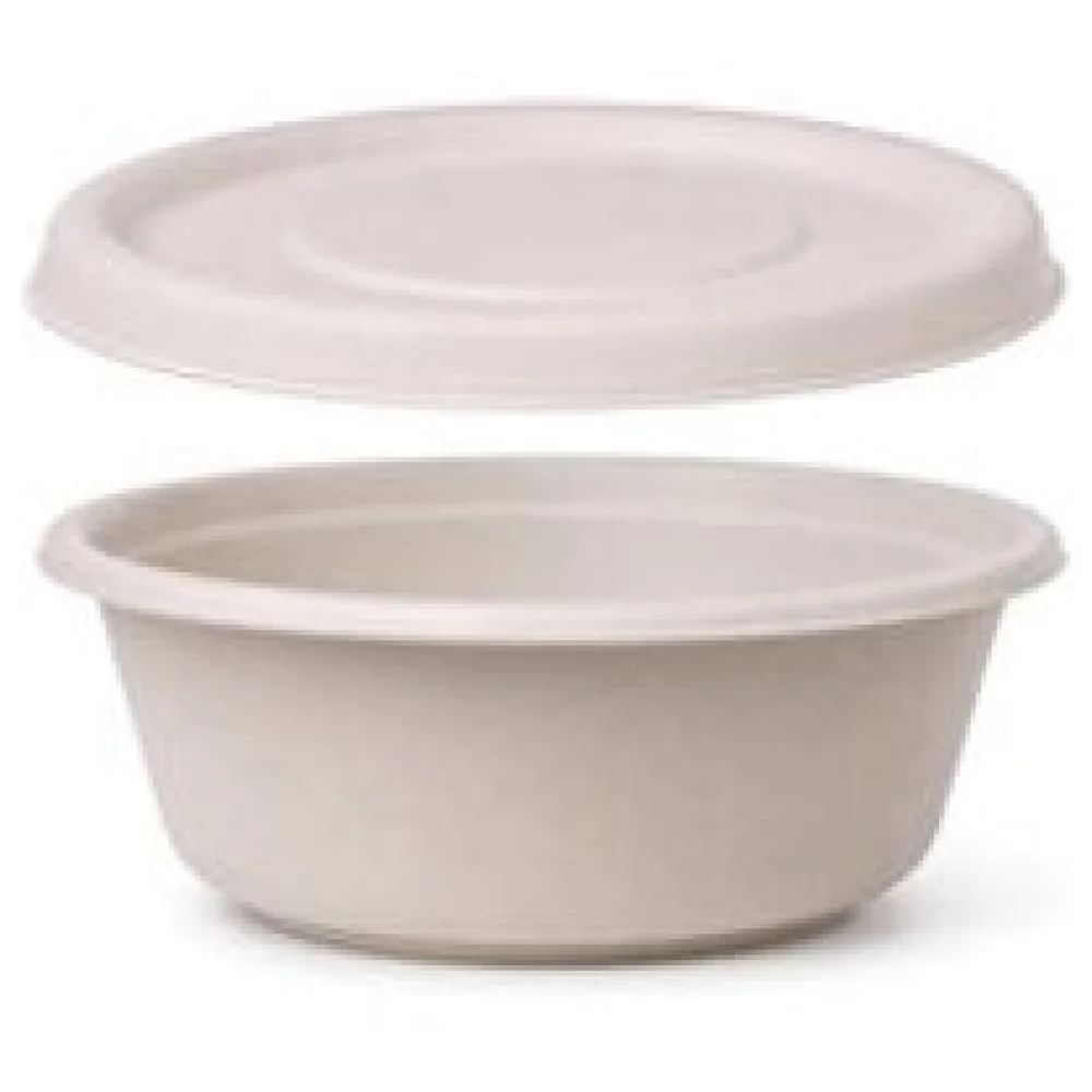 Dressingbecher Dipschale 30ml rund aus Bagasse Zuckerrohr kompostierbar inkl Deckel , 150 Stk. – Bild 3