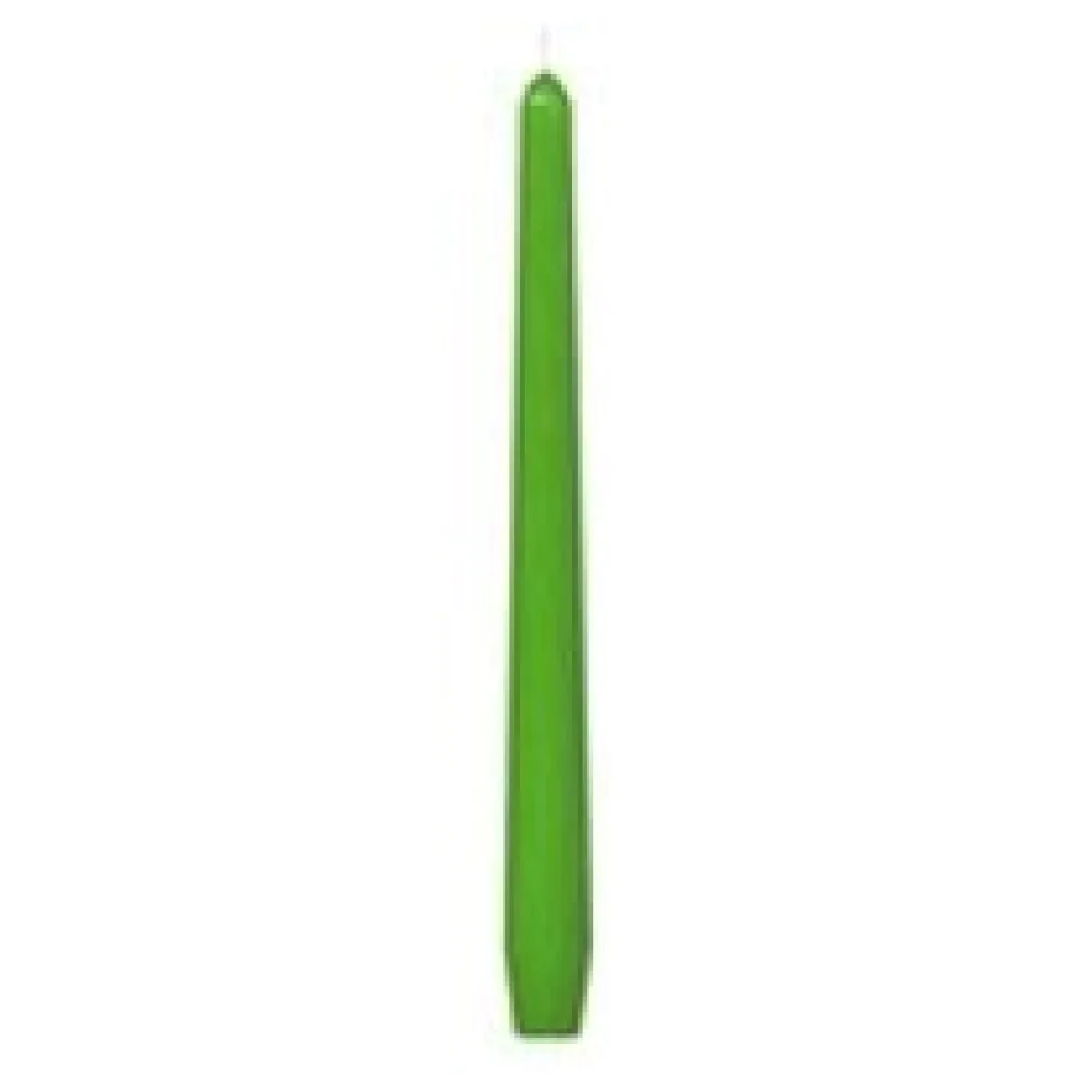 Spitzkerzen 245 mm, 8 Stunden Brenndauer, dunkelgrün, 10 Stk. – Bild 3