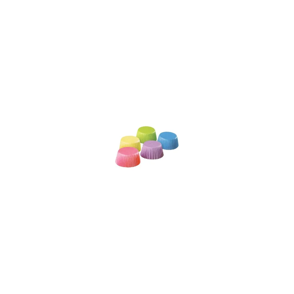 Pralinenkapseln Gebäckkapseln bunt sortiert O 25 x 18 mm, 200 Stk.