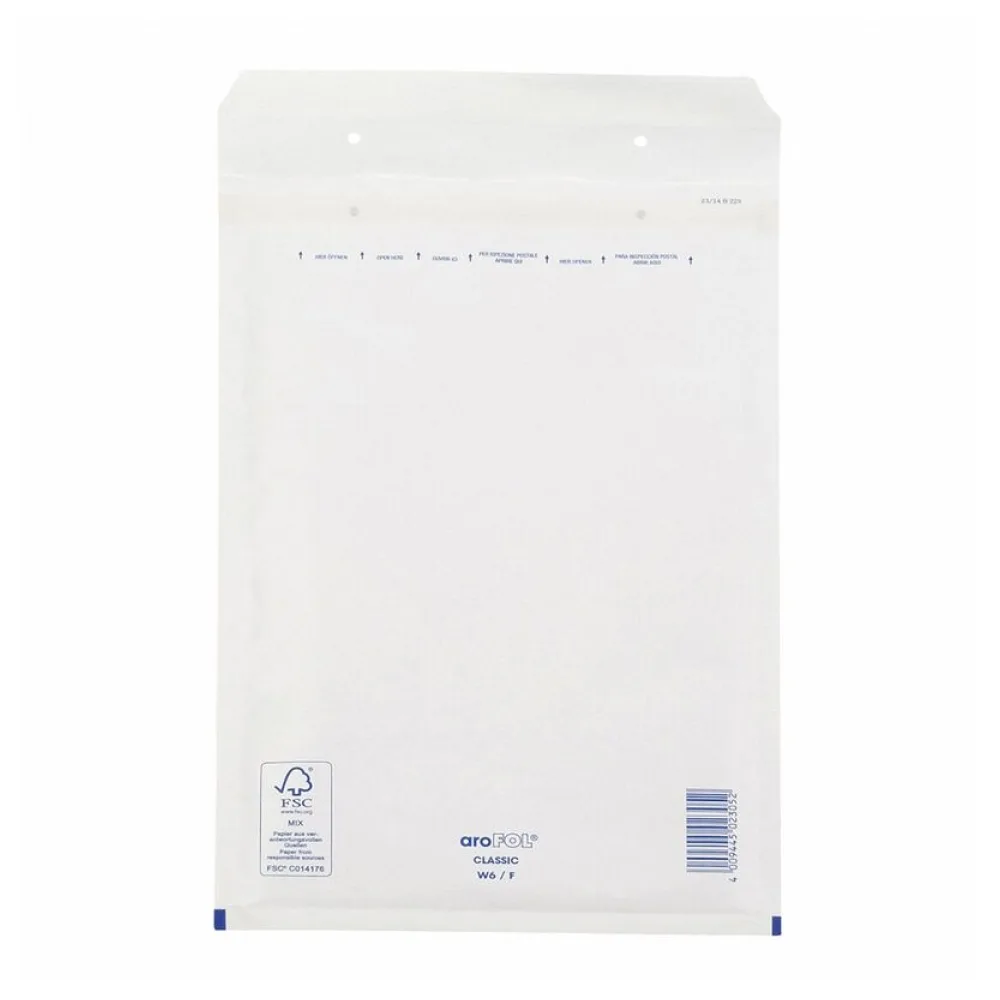 CLASSIC Luftpolstertasche 6/F-16W, 220x340mm, für A4+, weiß – Bild 2