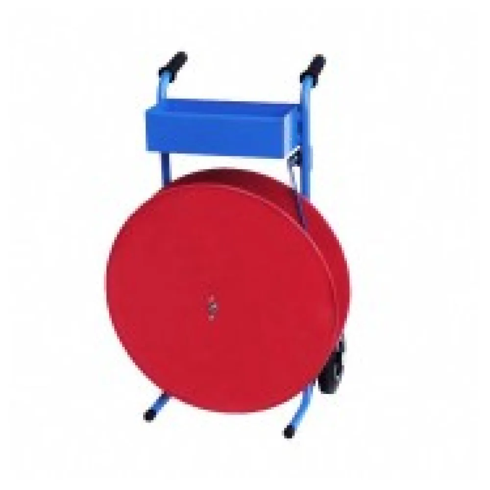 Fahrbarer Abrollwagen für Umreifungsbänder O 406mm, bis 15 kg