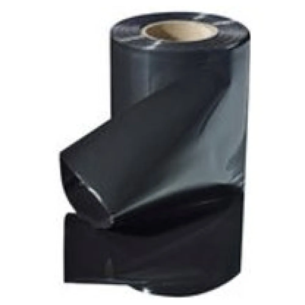 Schlauchfolie 450mm breit, 100my, opak - blickdicht, schwarz, 250 lfm. – Bild 3